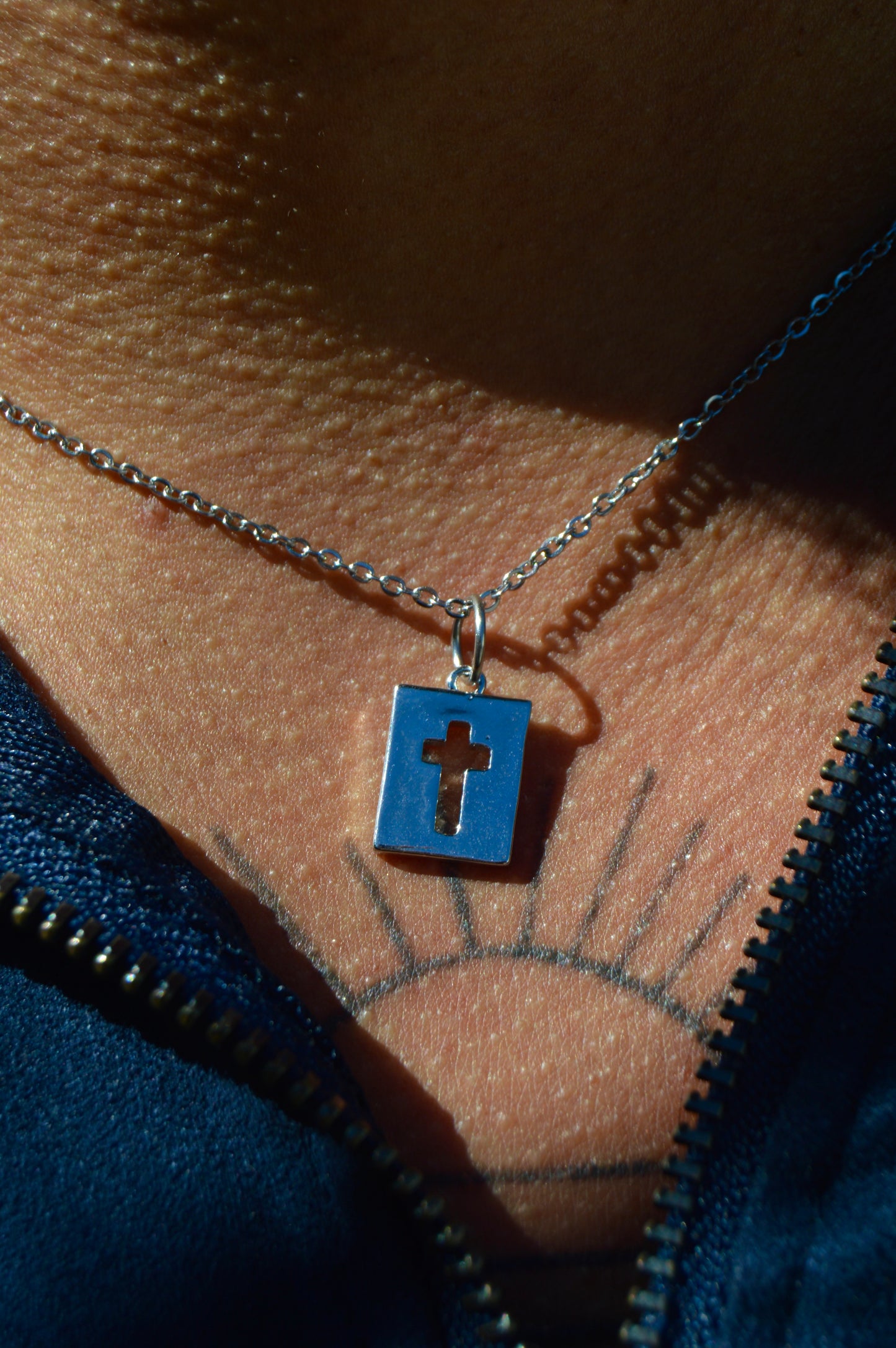 Cross Silhouette Necklace