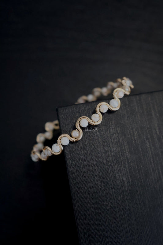 Gold Pearl Bracelet