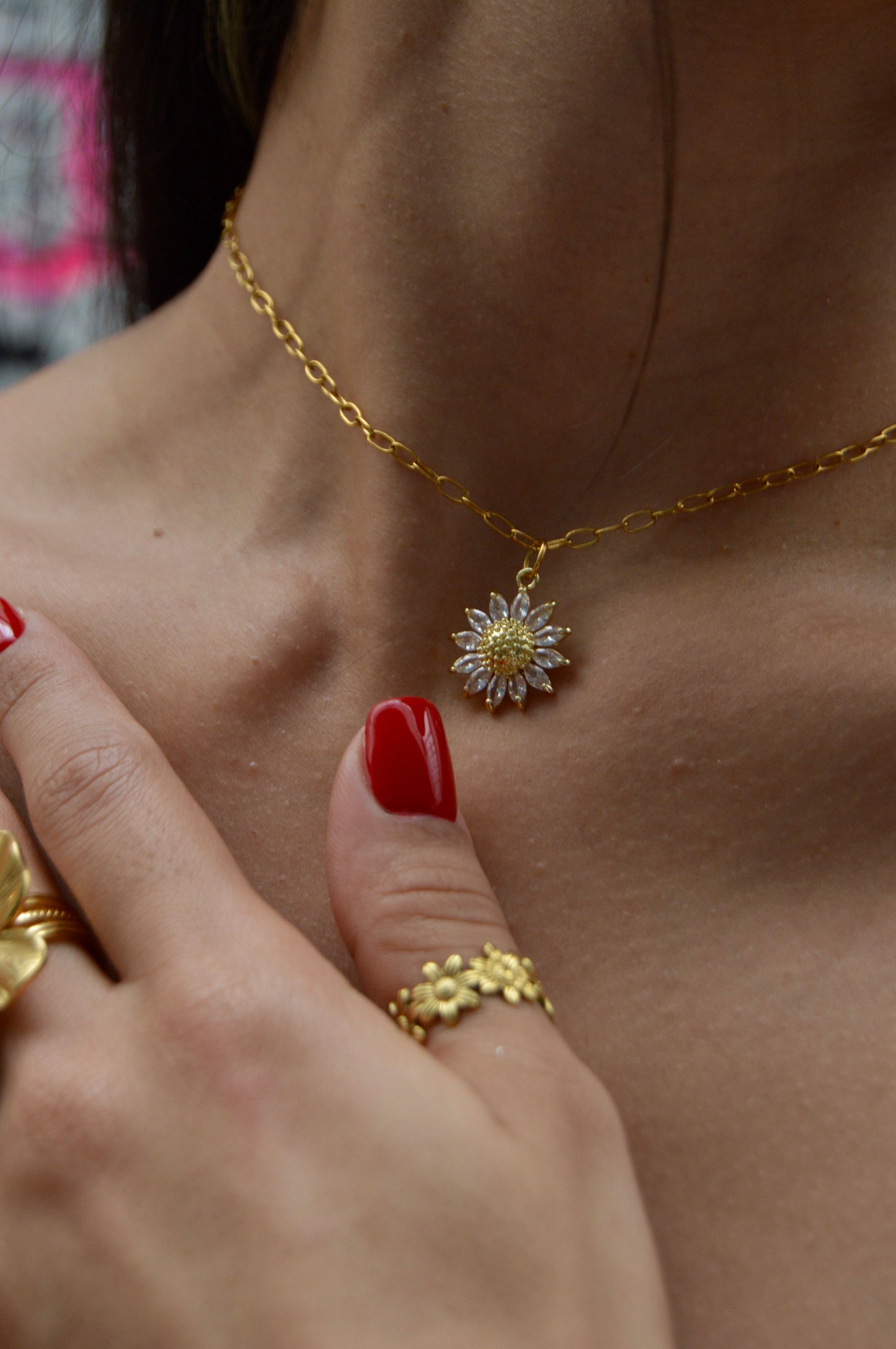 Sunflower Necklace