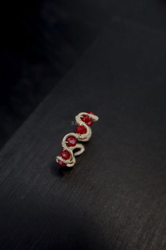 Gold Red Ring