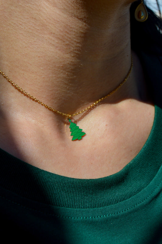 Green Tree Necklace